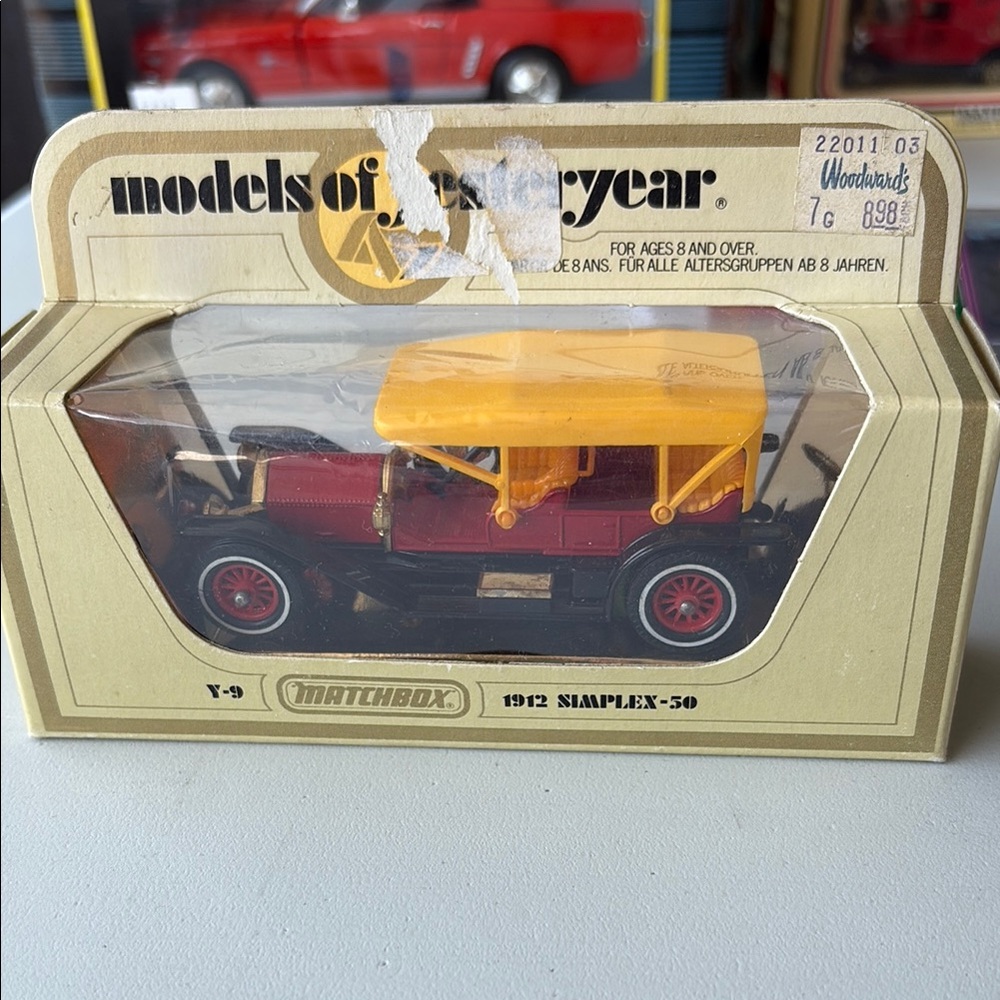 Match Red and Yellow Die-Cast Toy Car